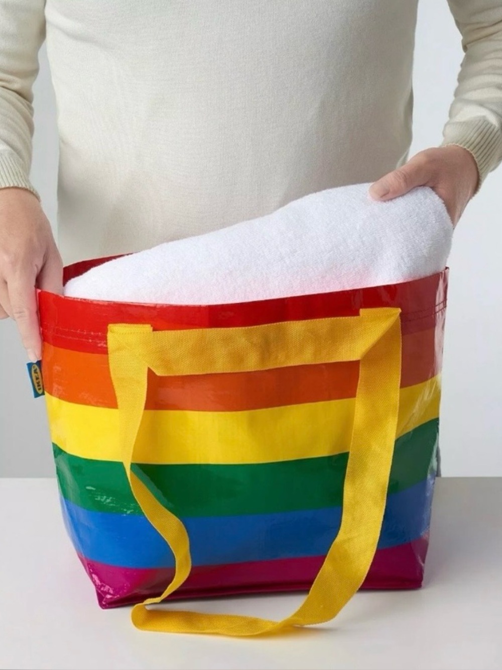 IKEA • STORSTOMMA Rainbow Pride Small Shopper Tote - Picture 10 of 10